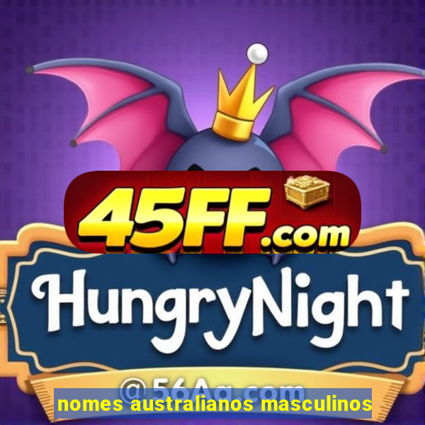 nomes australianos masculinos